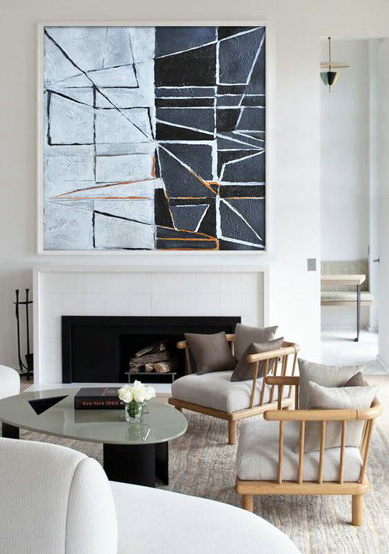 Oversized Canvas Art On Canvas,Minimal Painting,Original Art Acrylic Painting